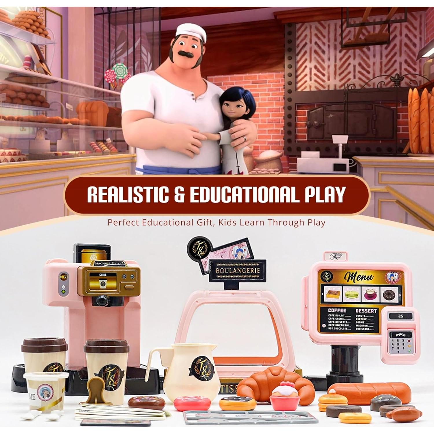 Juego de Café Miraculous Ladybug - Máquina de Café y Accesorios