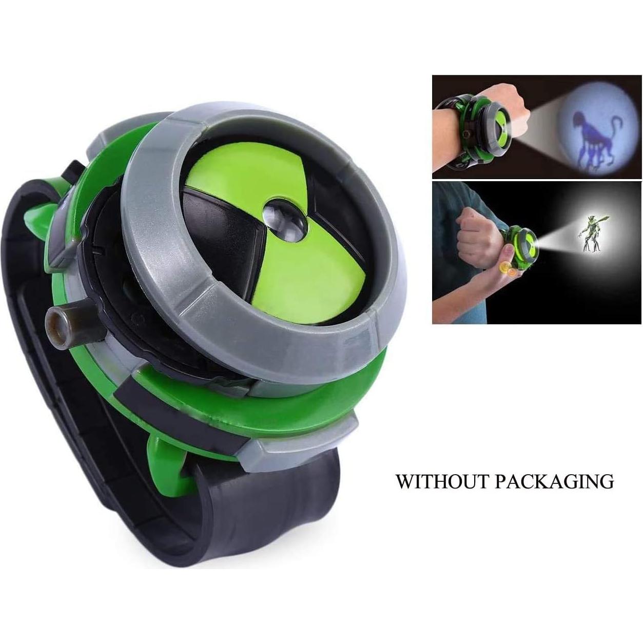 Reloj Proyector Ben 10 Omnitrix para Niños - 3 Tarjetas