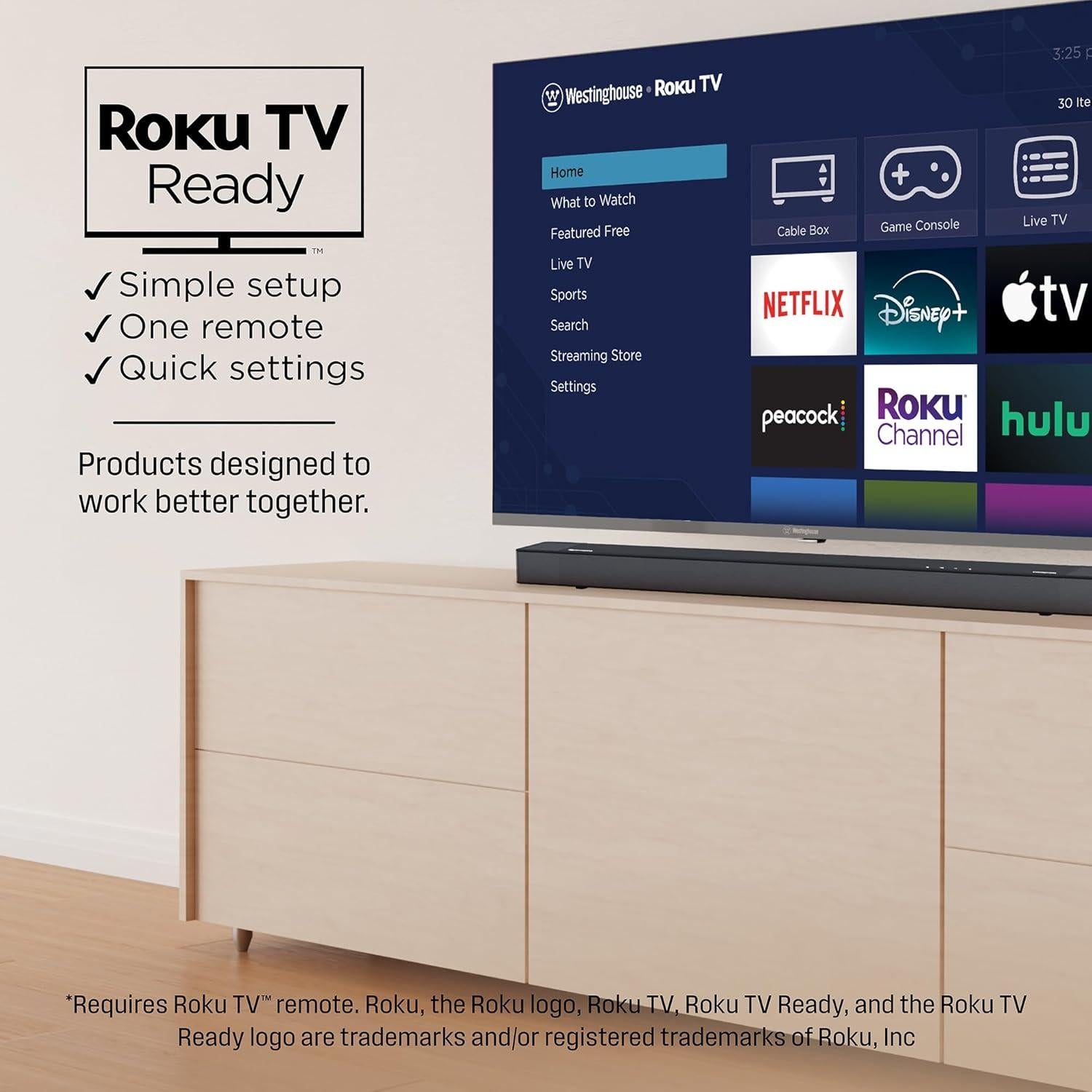 Barra de Sonido Westinghouse 3.1.2 con Dolby Atmos 210W