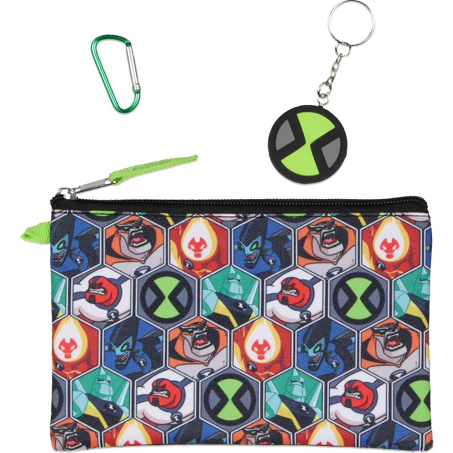 Set de Mochila Escolar Ben 10 Omnitrix 5pc 40.64cm con Almuerzo