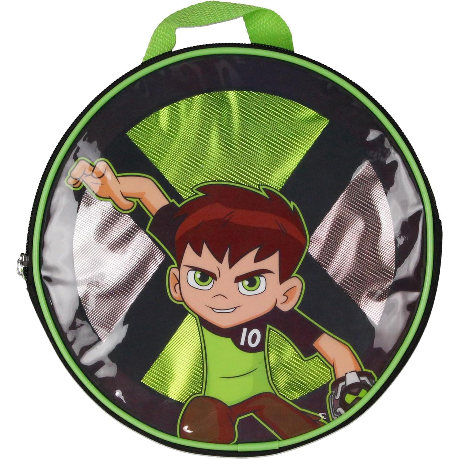 Set de Mochila Escolar Ben 10 Omnitrix 5pc 40.64cm con Almuerzo