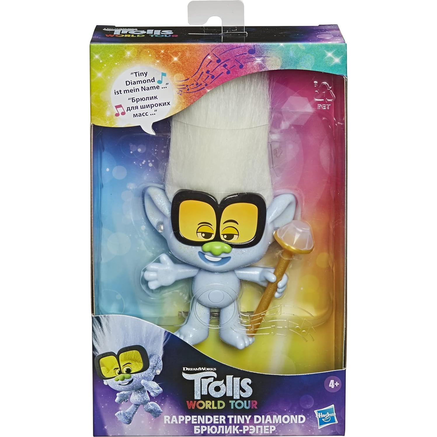 Muñeca Tiny Diamond Rappin' DreamWorks Trolls 20.3 cm