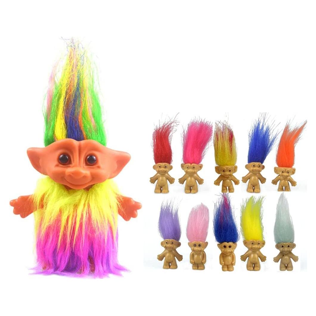 Muñecas Troll Vintage 11 Pack Yintlilocn para Colección y Manualidades