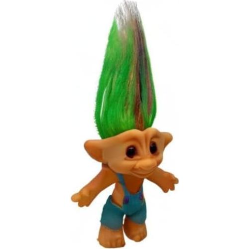 Muñecos Troll Vintage PVC 19 cm Tirantes Azules Set de 10