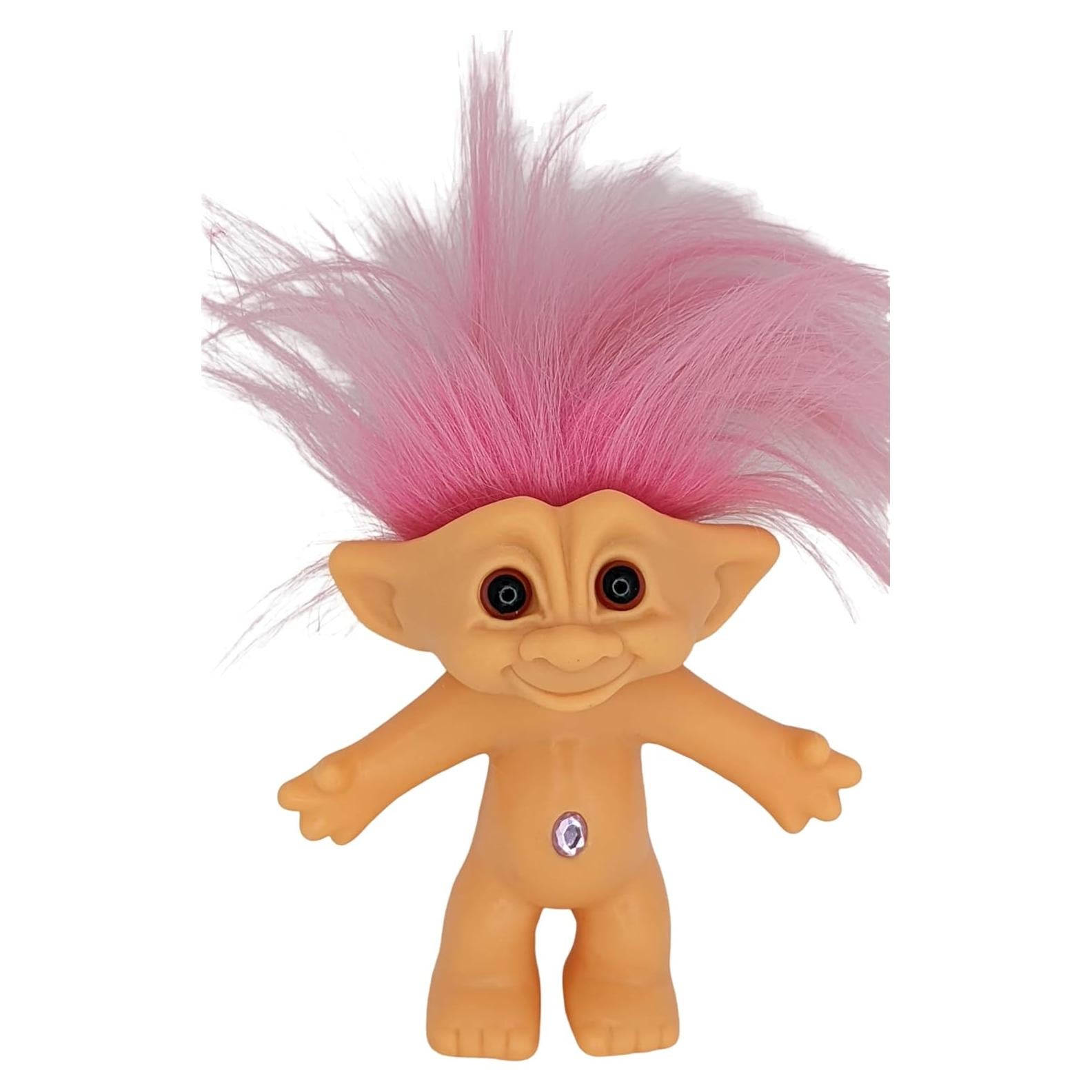 Muñeca Troll Vintage Cabello Rosa 12.7 cm Russ Berries