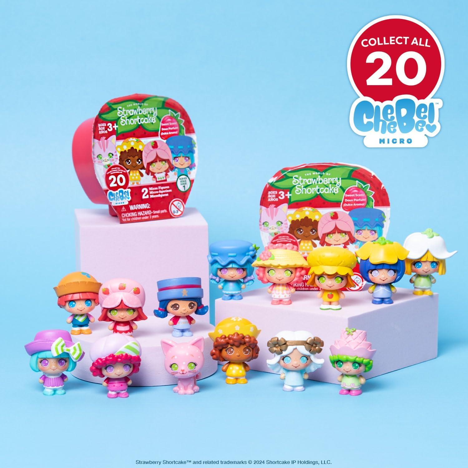 Figuras Micro Cheebee TLS Toy Paquete de 12 Pastelito de Fresa