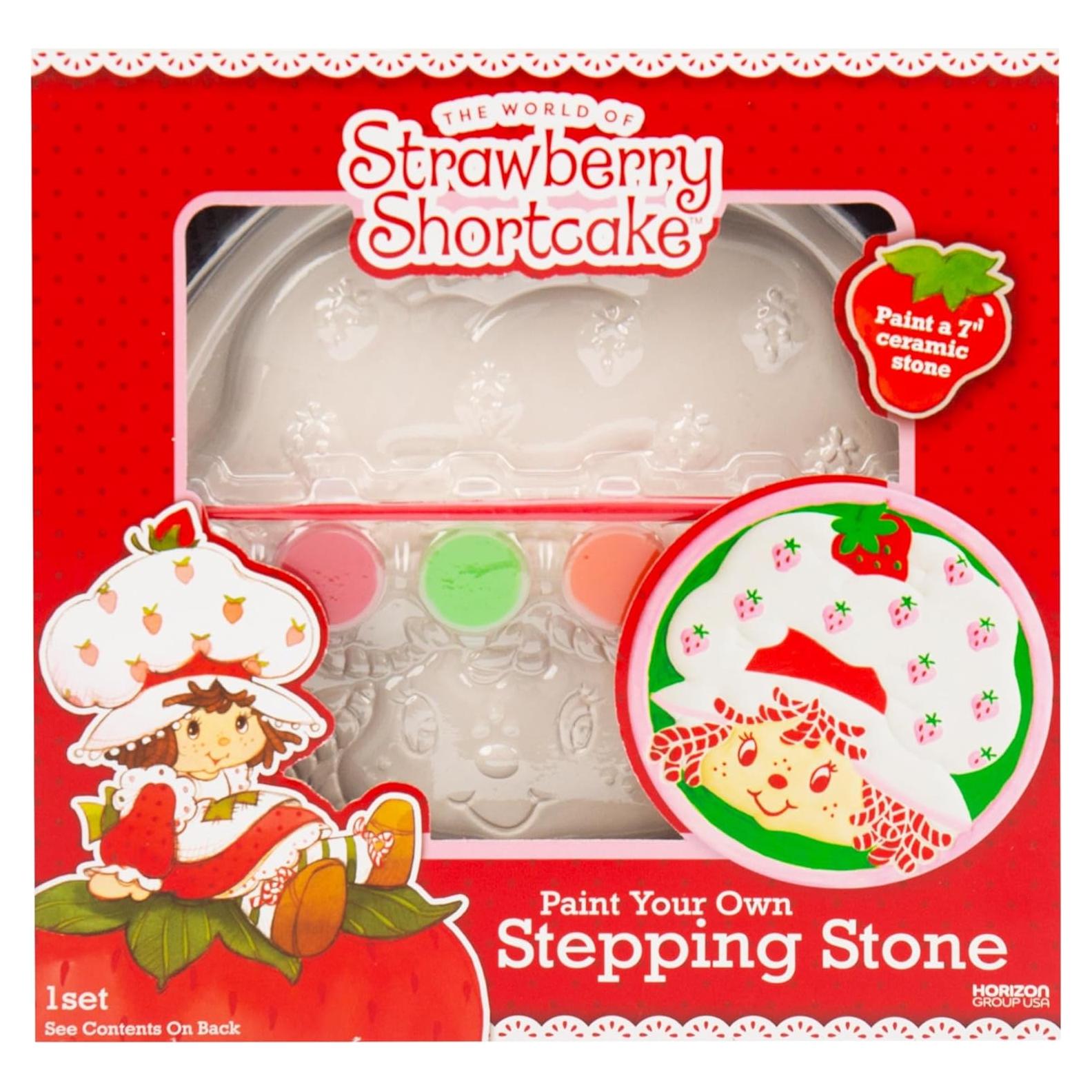 Kit de Manualidades Pinta Tu Propio Piedra de Jardín Pastel de Fresa