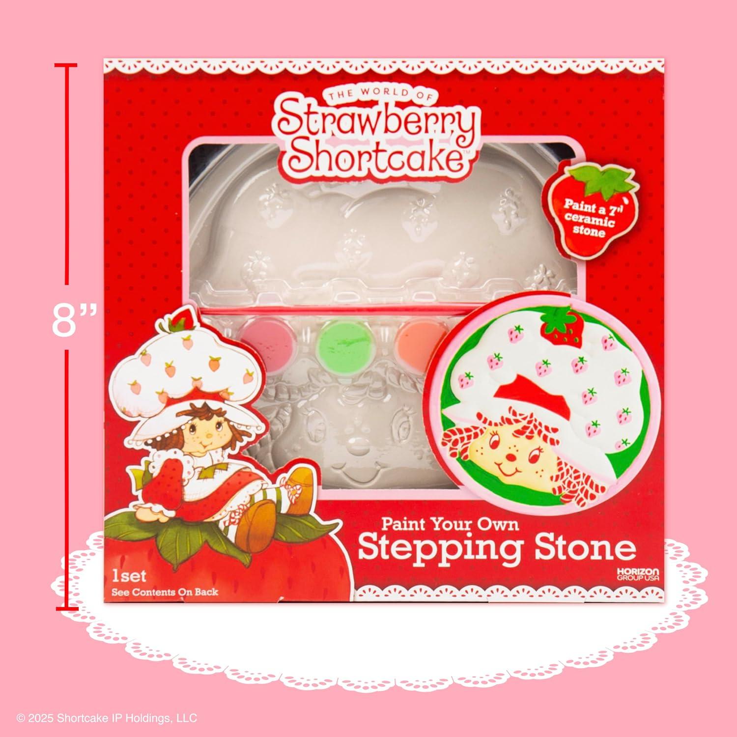 Kit de Manualidades Pinta Tu Propio Piedra de Jardín Pastel de Fresa