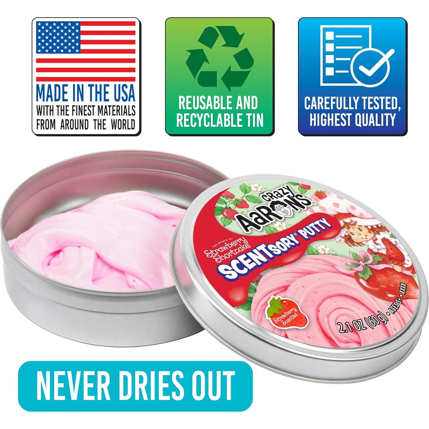 Pasta Scented Crazy Aaron's de Fresa - 145g - Hecho en EE. UU.