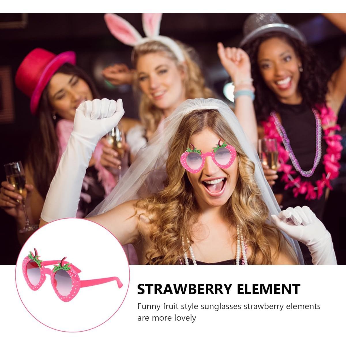 Gafas de sol de fresa Amosfun para fiestas y graduaciones