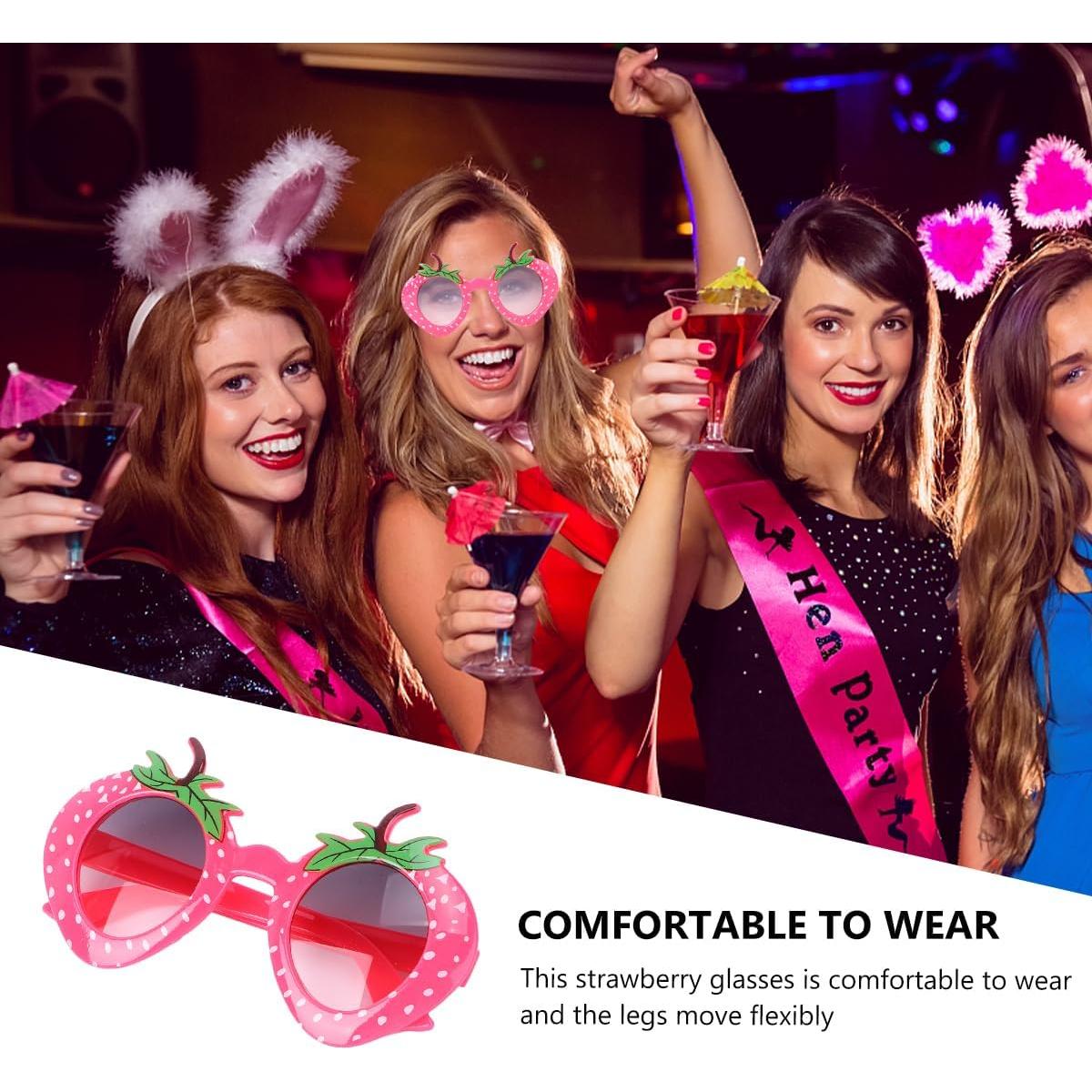 Gafas de sol de fresa Amosfun para fiestas y graduaciones