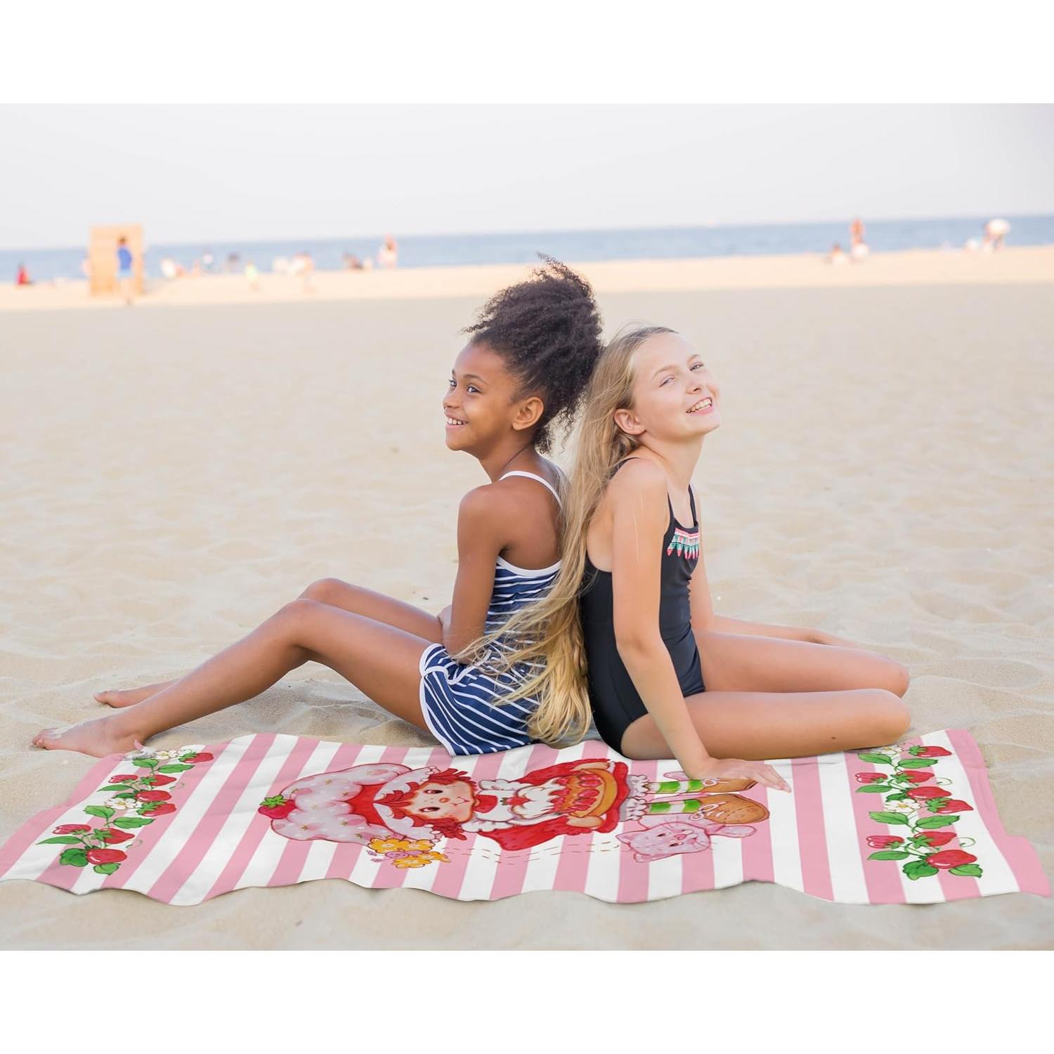 Toalla de Playa Jay Franco Pastel de Fresa 100% Algodón 71x147cm