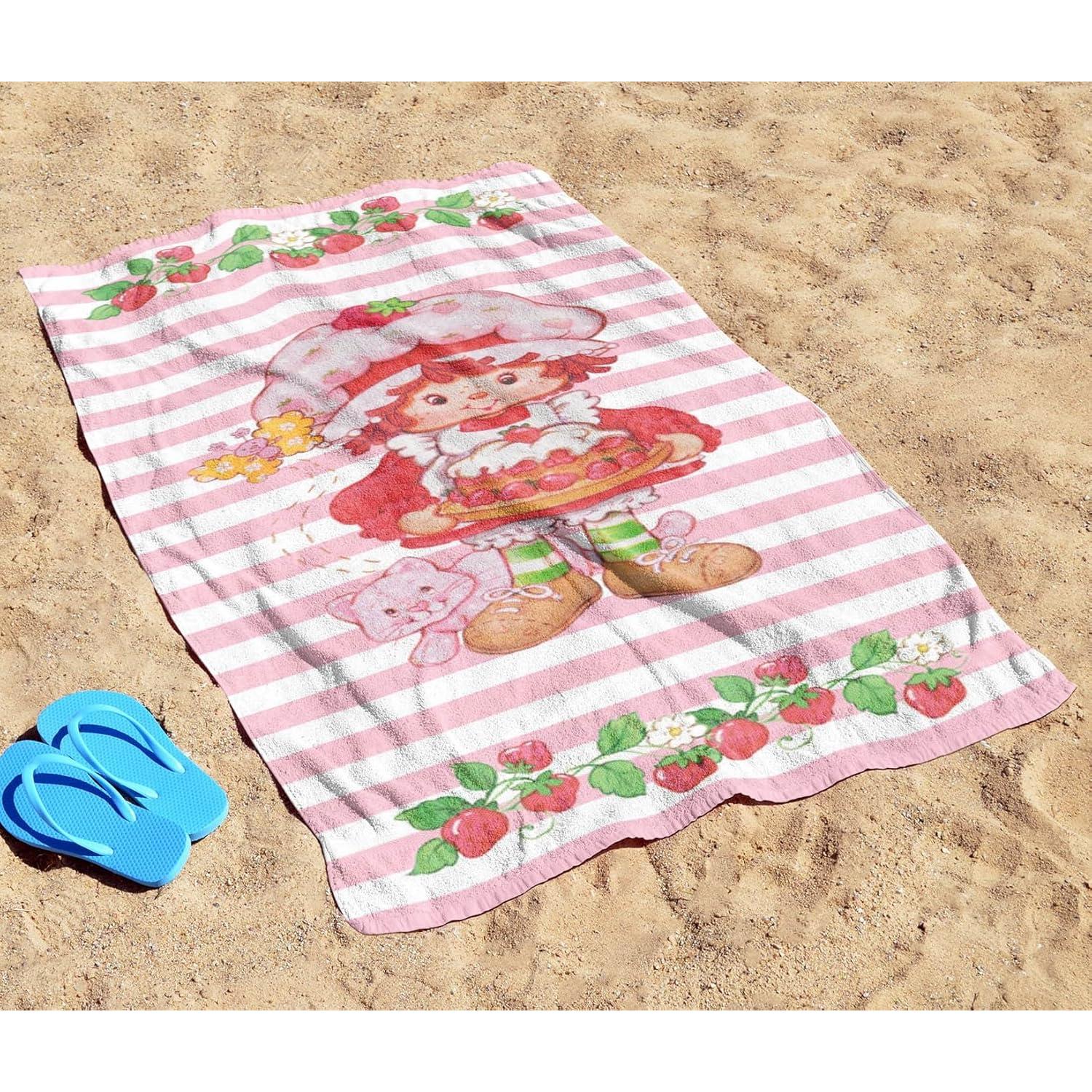 Toalla de Playa Jay Franco Pastel de Fresa 100% Algodón 71x147cm