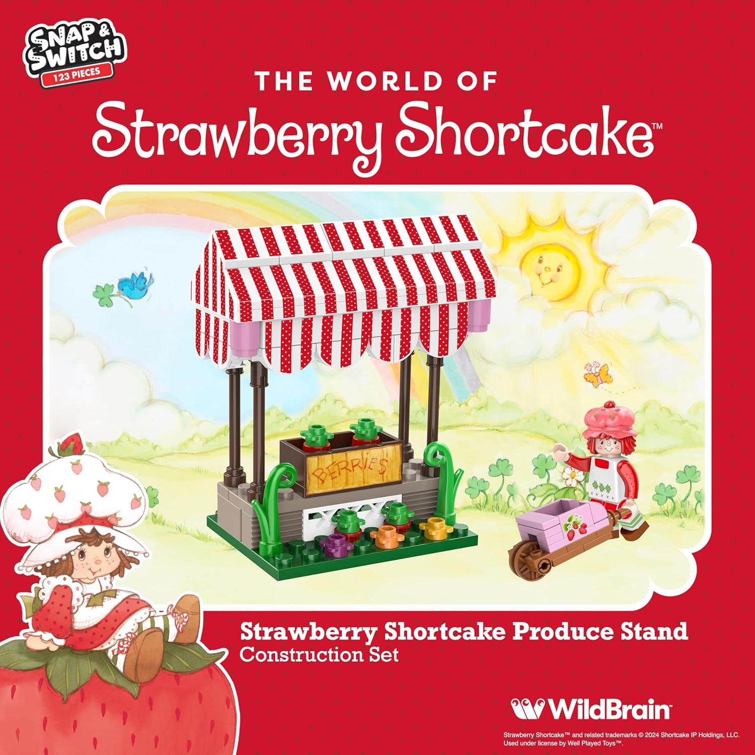 Conjunto de Juguete Puesto de Frutas Pastel de Fresa 123 Piezas
