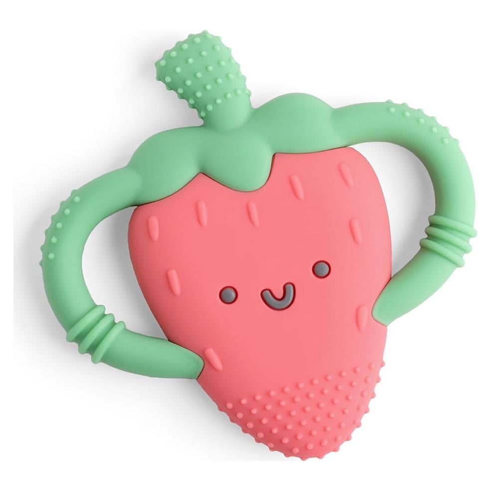 Chupete de silicona Itzy Ritzy fresa para dentición 0-12 meses