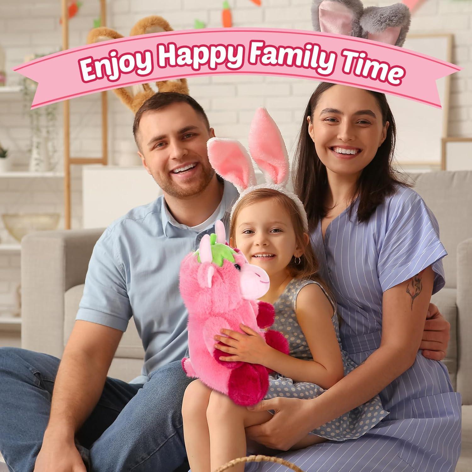 Peluche de Vaca Rosa HyDren 25 cm Suave y Lindo para Niños