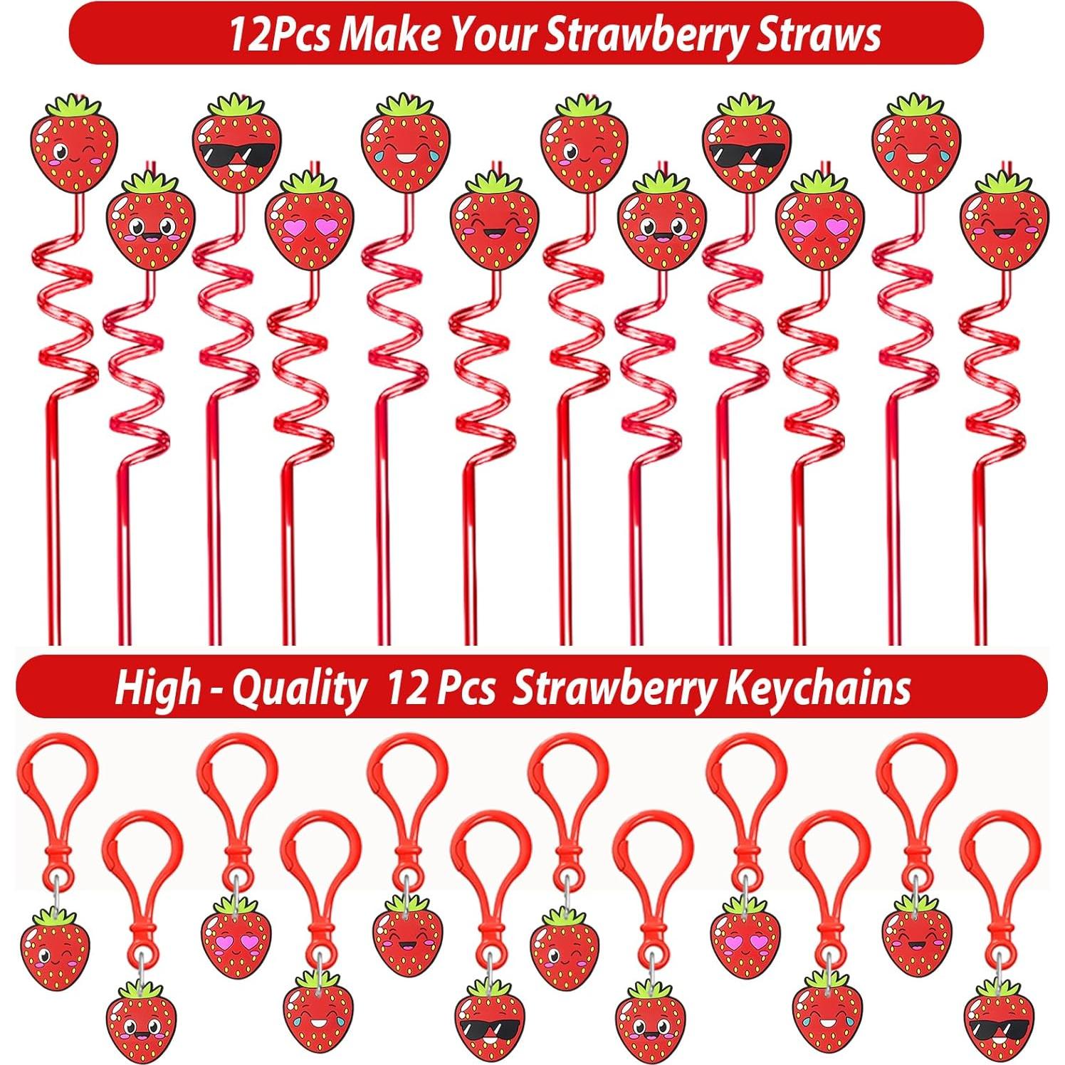 Set de Fiesta de Fresa 208 Piezas - Decoración Cumpleaños PLOUGVI