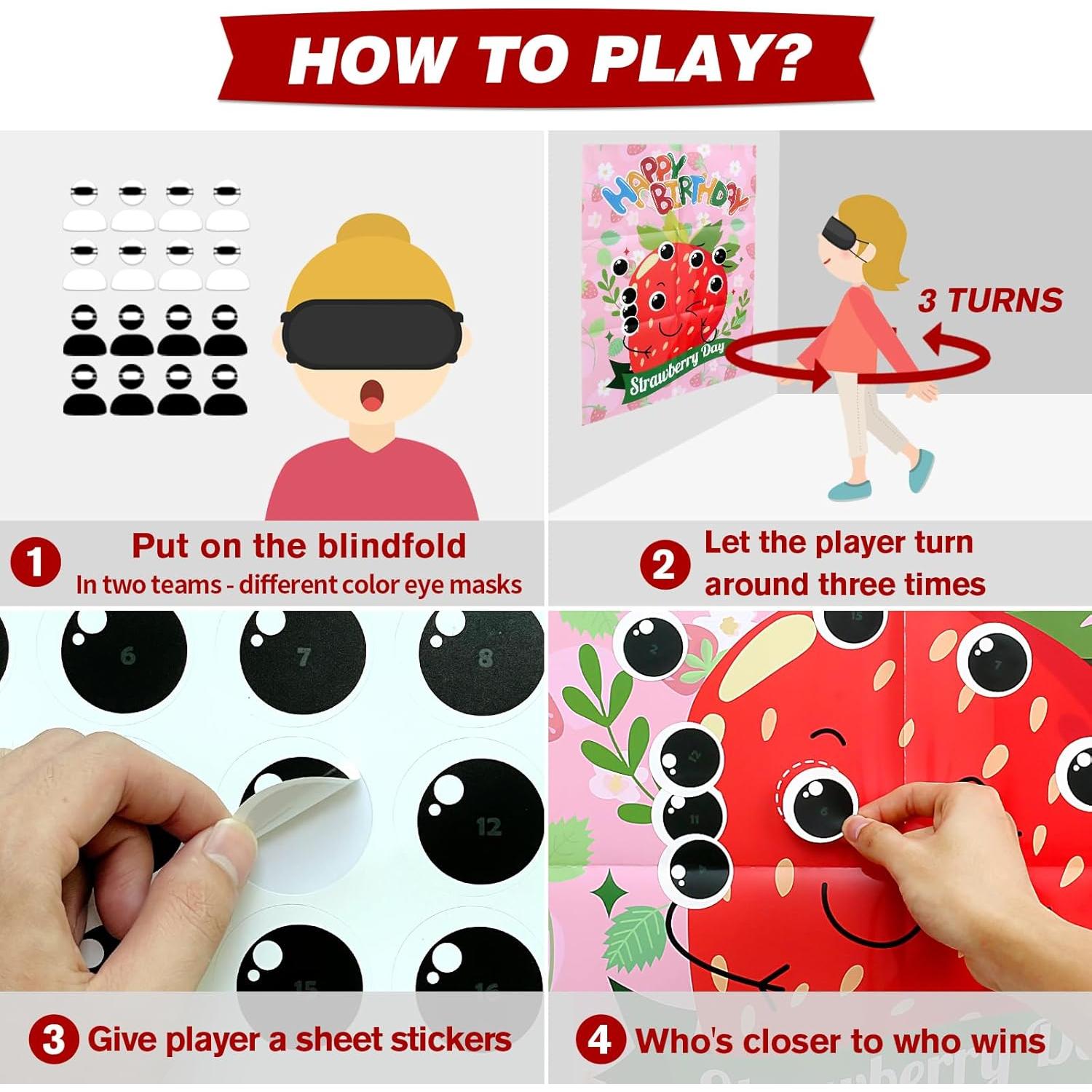 Juego de Fiesta de Fresa PARTYLOUD para 20 Invitados