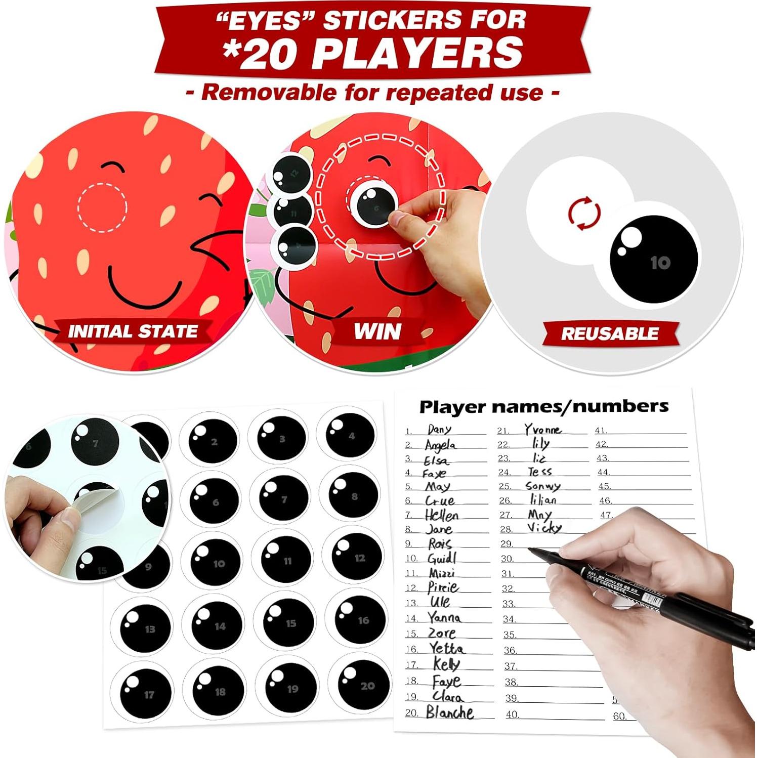 Juego de Fiesta de Fresa PARTYLOUD para 20 Invitados