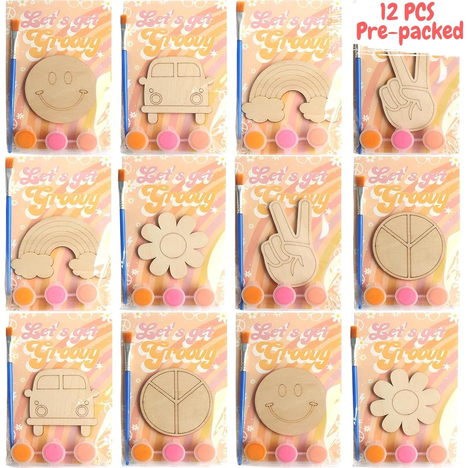 Kit de Pintura Groovy BOIKOKY 12 Piezas para Niños