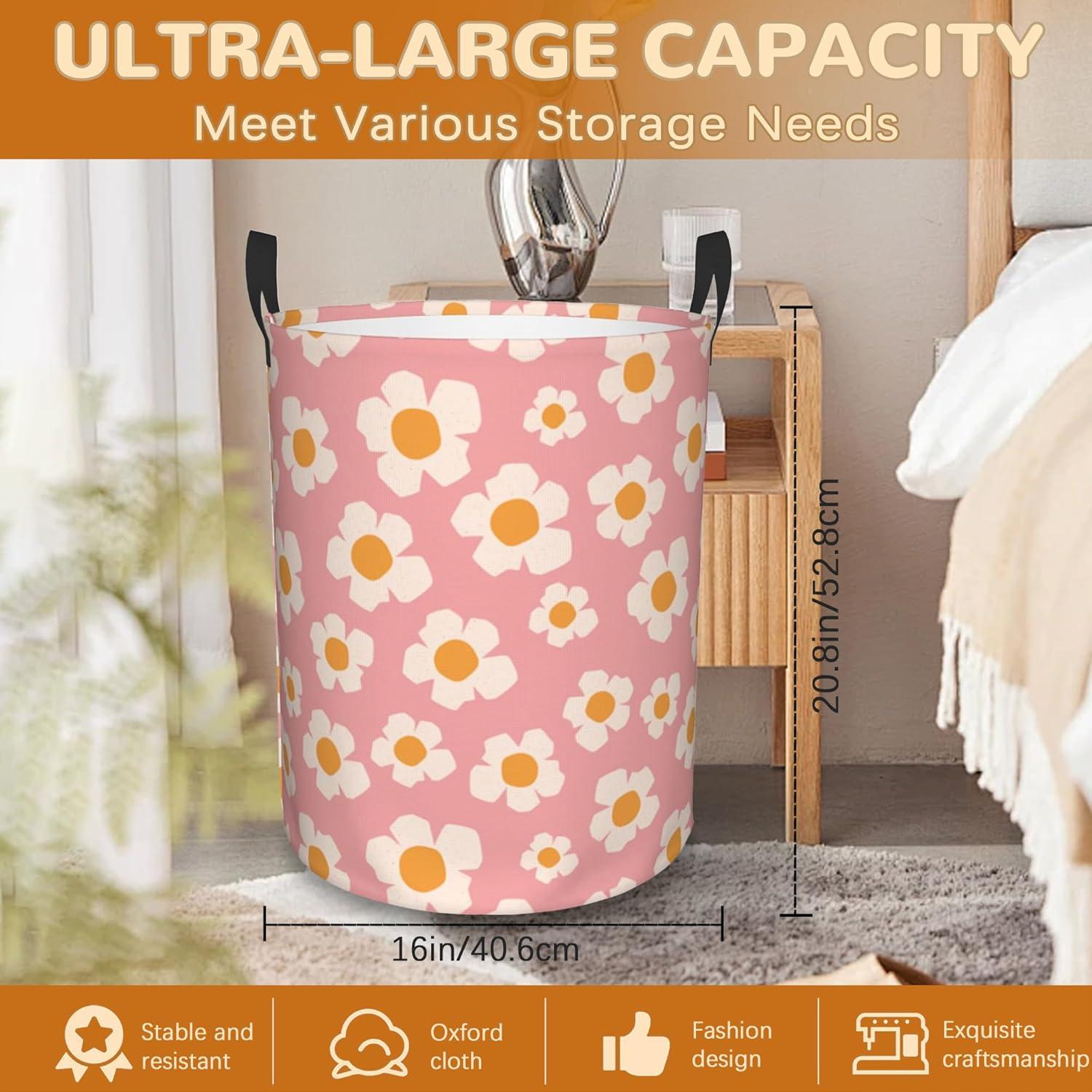 Cesta de Almacenamiento Plegable TUBAMQ 50.8x40.6 cm Floral