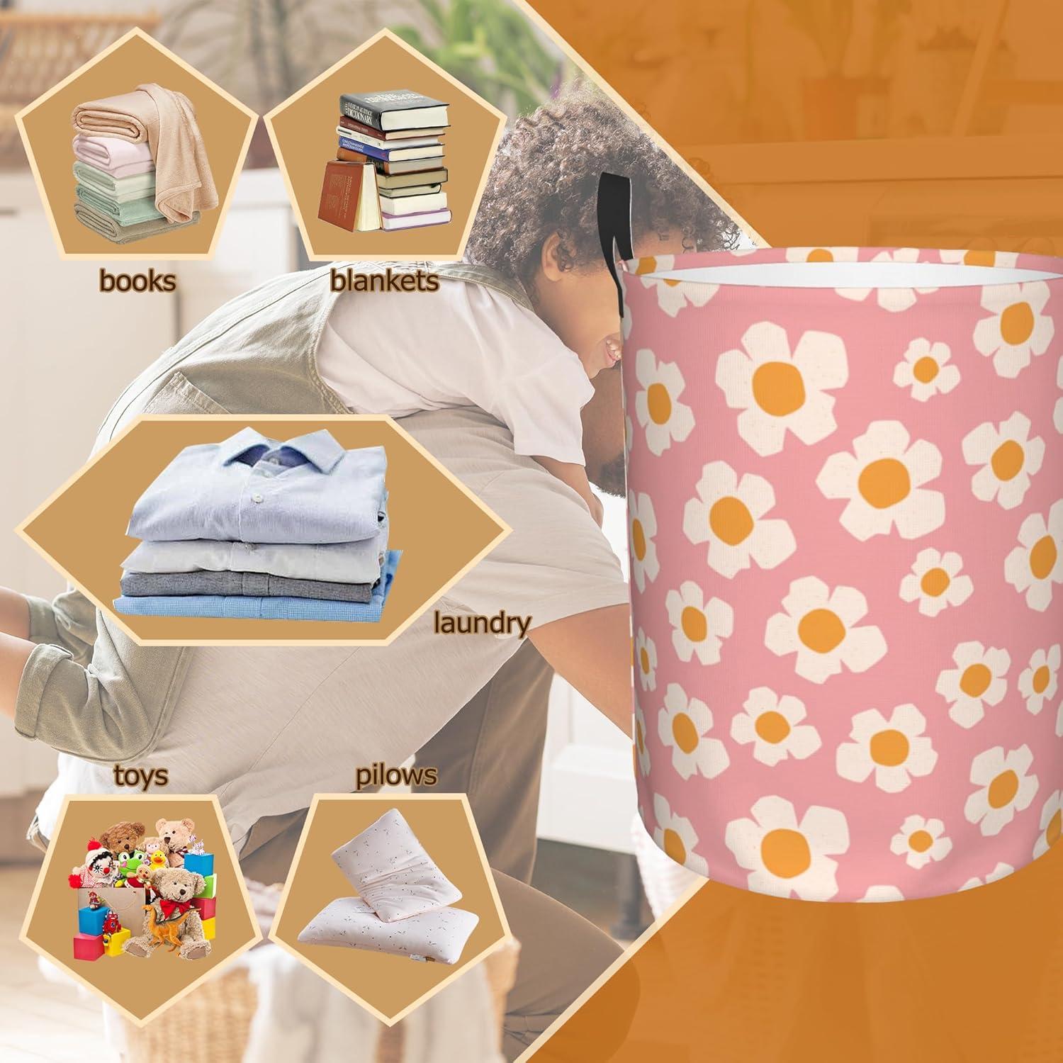 Cesta de Almacenamiento Plegable TUBAMQ 50.8x40.6 cm Floral