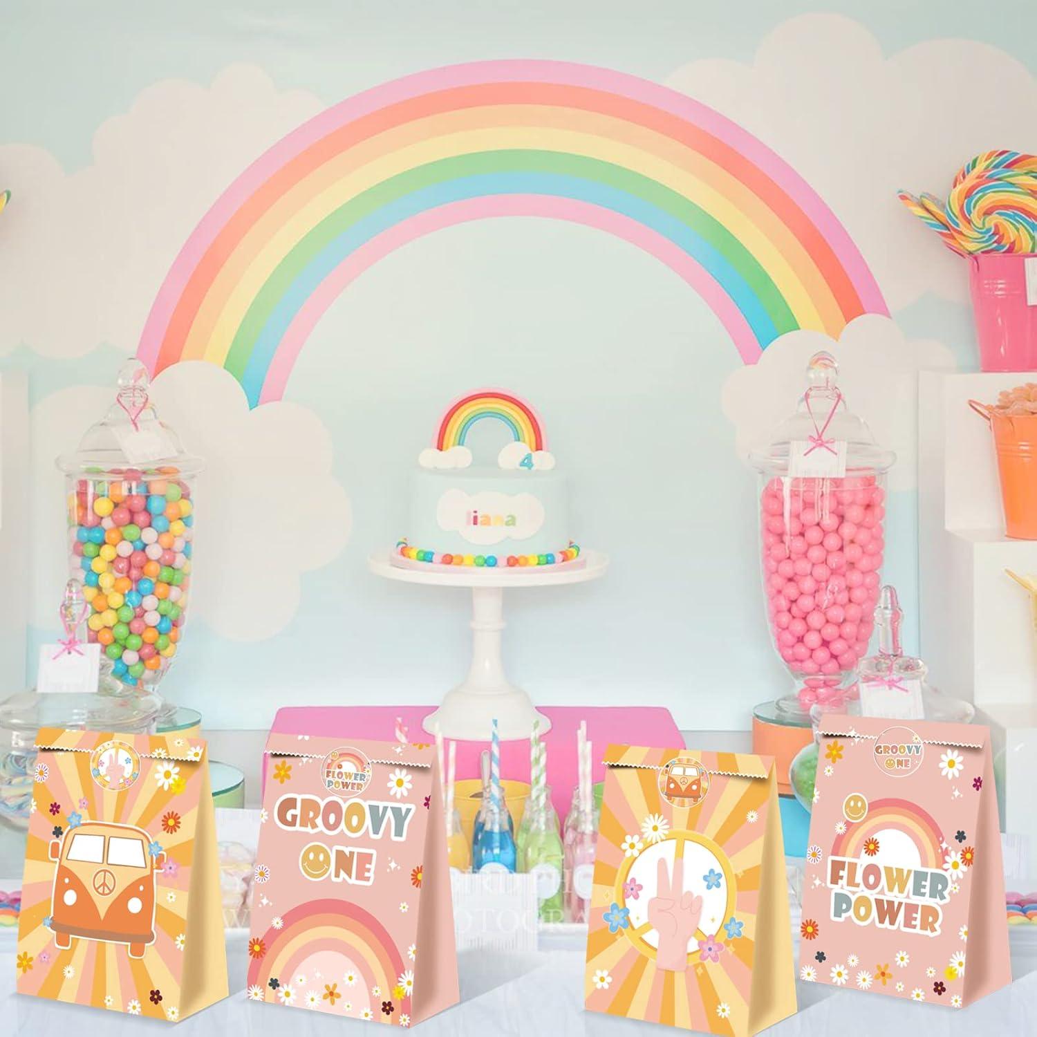 24 Bolsas de Favor de Fiesta Groovy BQC 21x15x8 cm