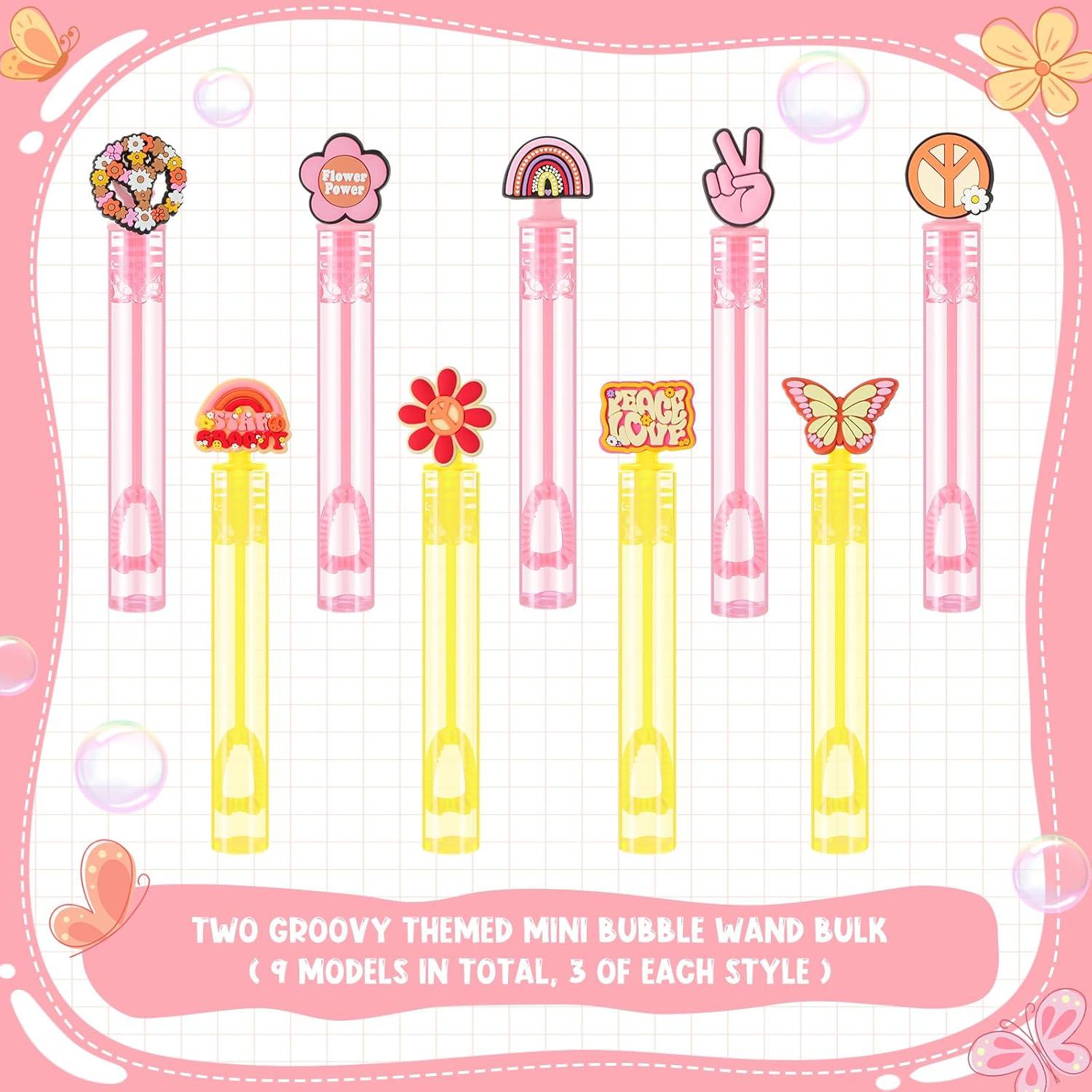 27 Mini Varitas de Burbujas Dos Groovy Rotatingpals 11.5 cm