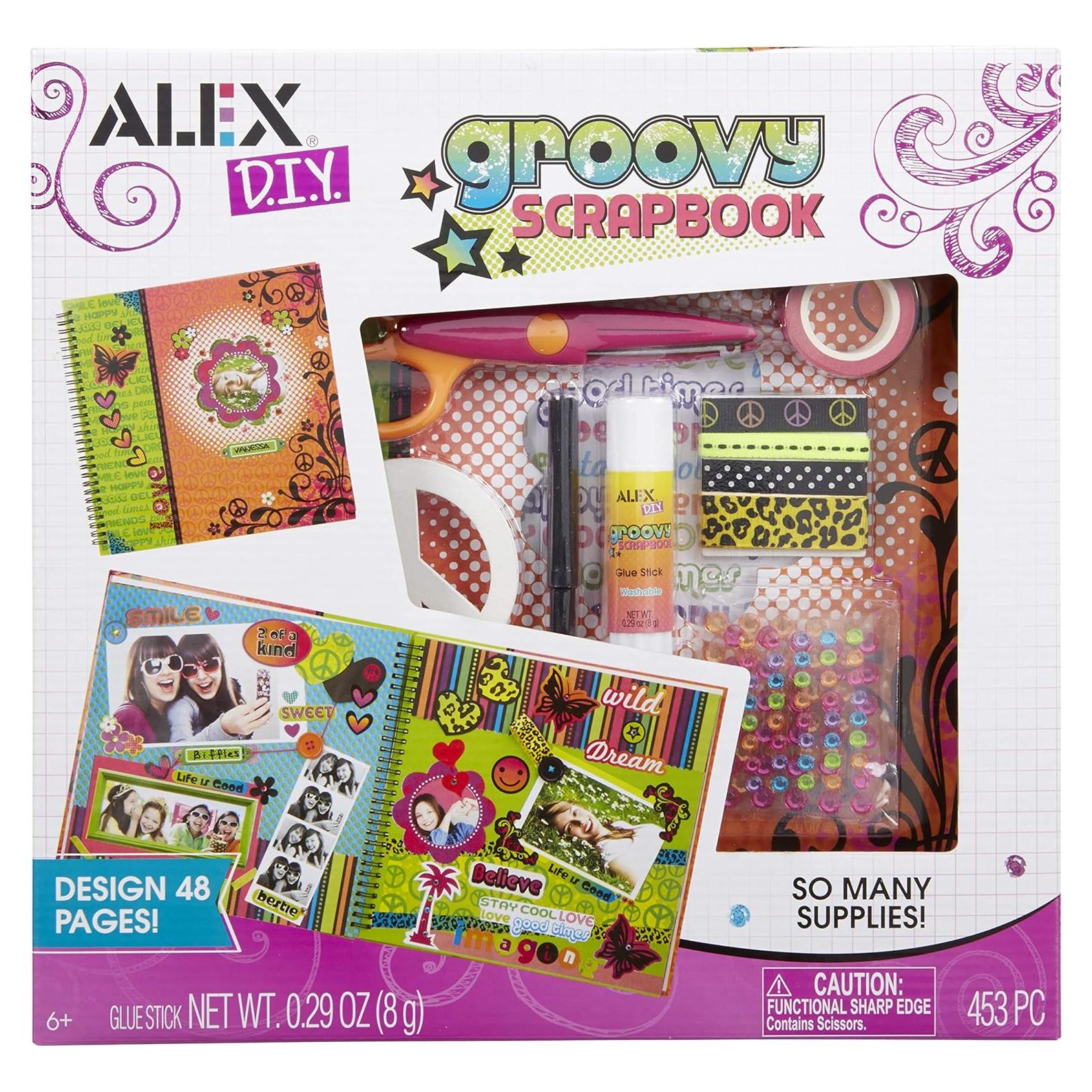 Álbum de Recortes ALEX Craft Groovy 48 Páginas para Niños