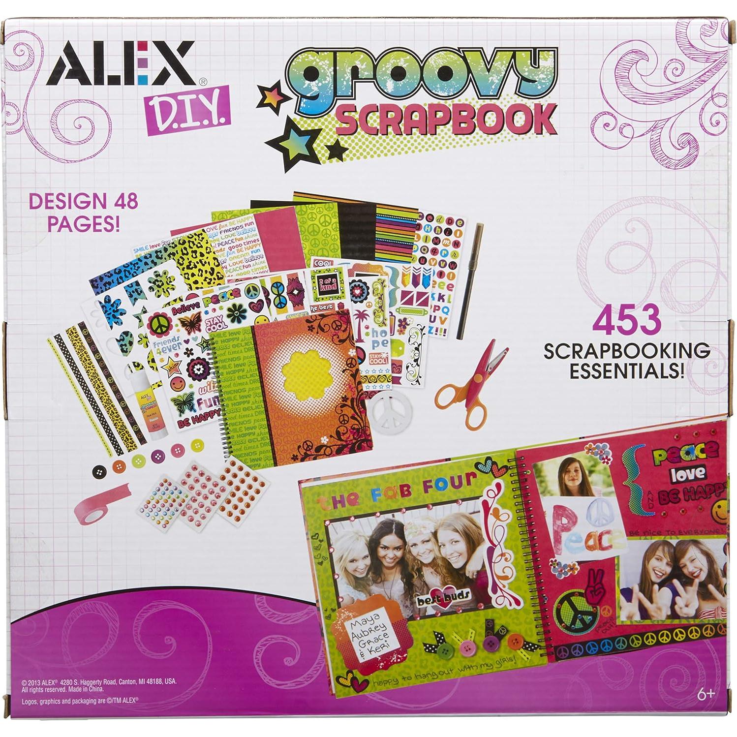 Álbum de Recortes ALEX Craft Groovy 48 Páginas para Niños