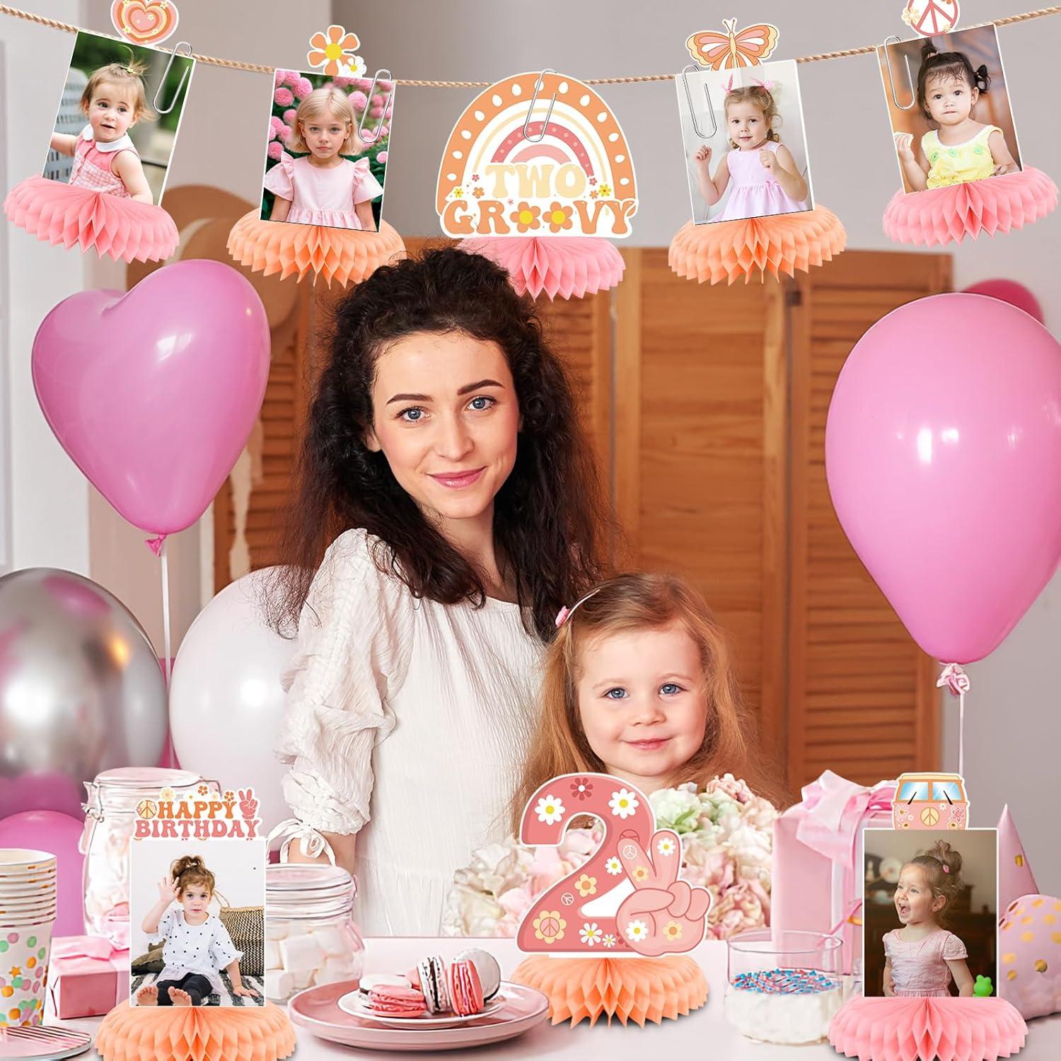 Decoraciones de Cumpleaños Groovy Niña NUTTYBASH 2 Años