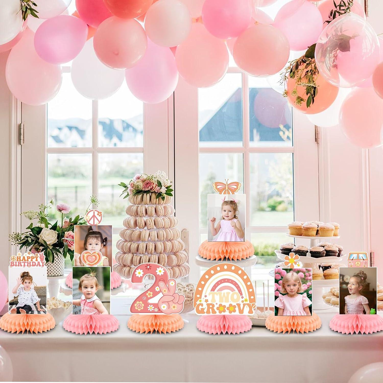 Decoraciones de Cumpleaños Groovy Niña NUTTYBASH 2 Años