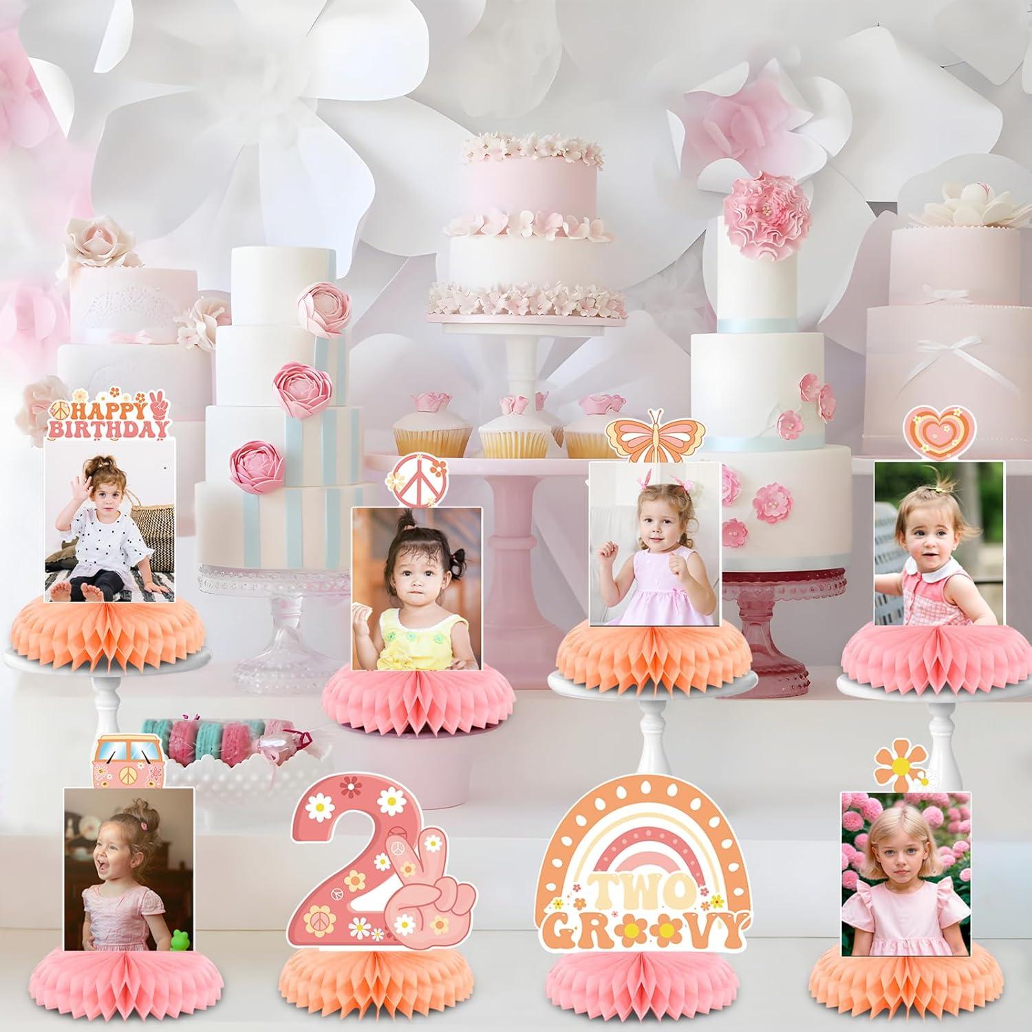 Decoraciones de Cumpleaños Groovy Niña NUTTYBASH 2 Años