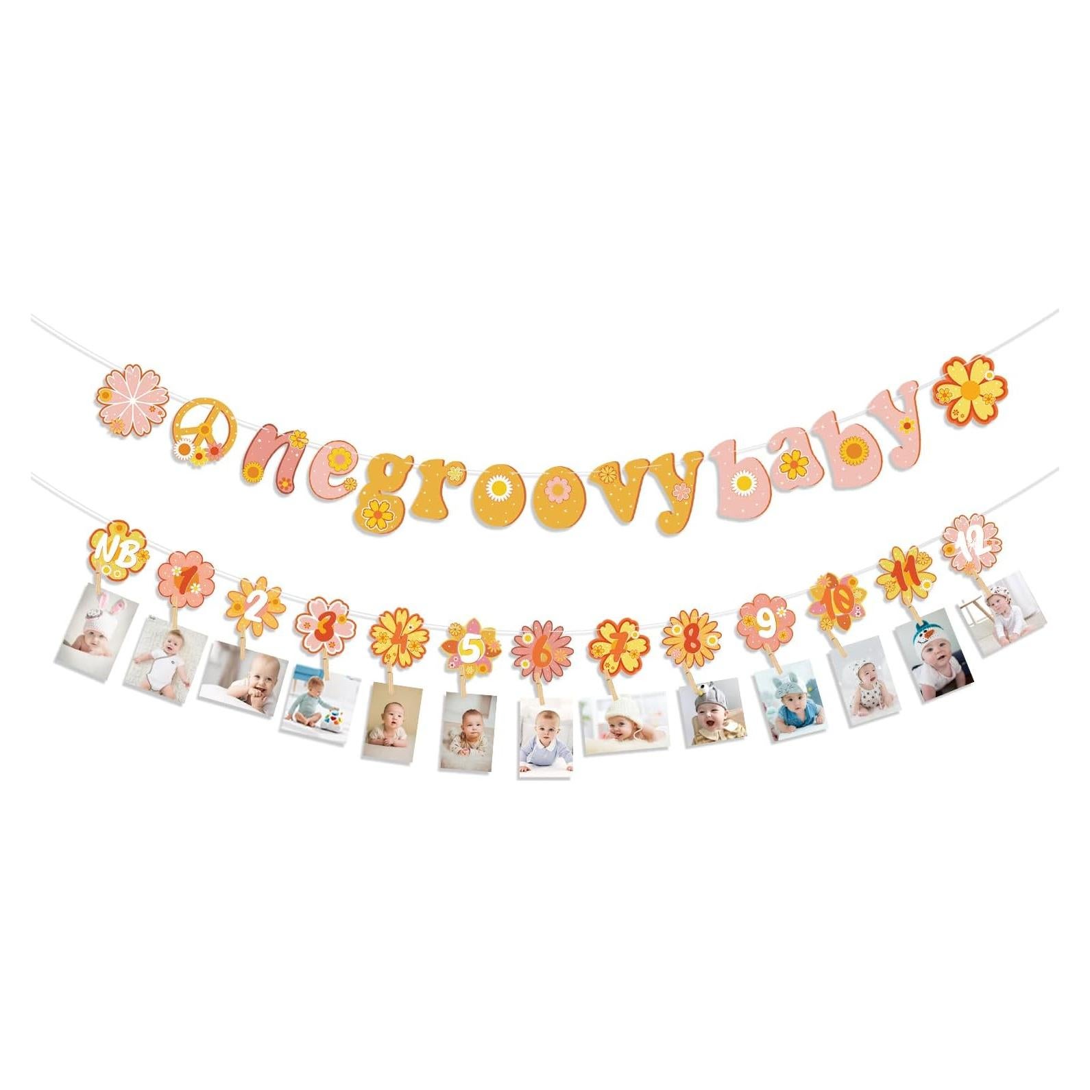 Decoraciones de Cumpleaños Groovy 1er Cumpleaños QUERICKY