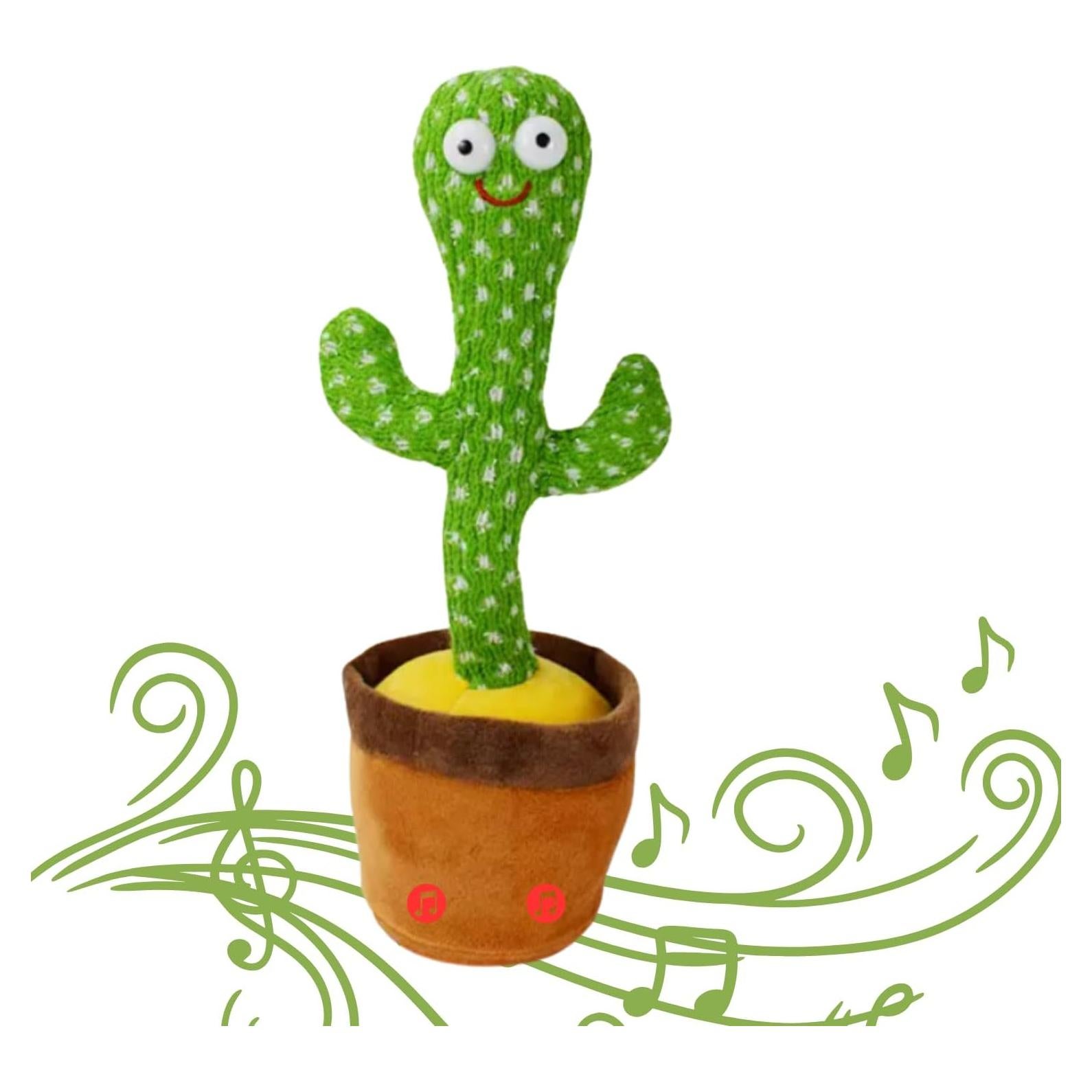 Juguete Cactus Bailarín Hablador MOTTOYS 30 cm con Luz