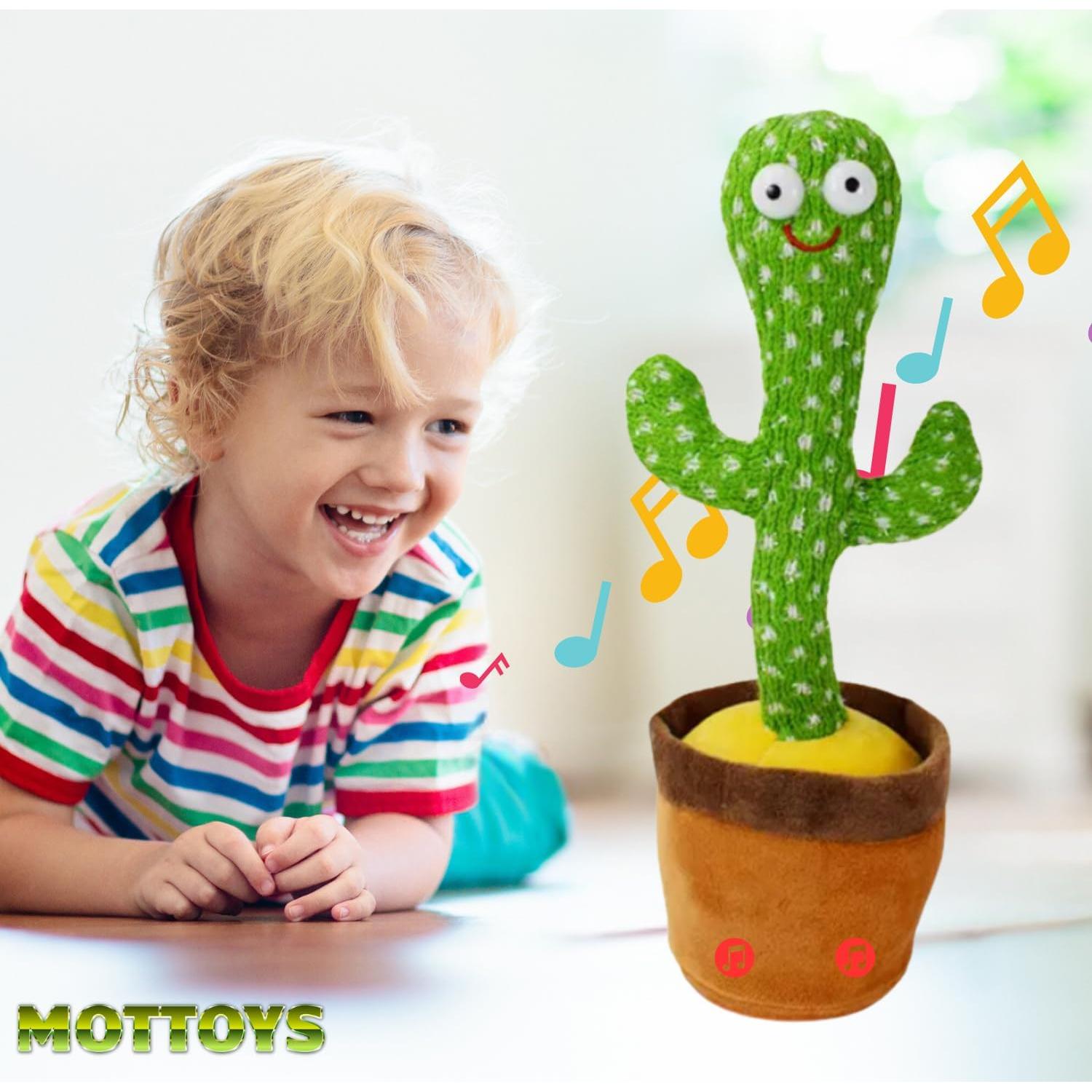 Juguete Cactus Bailarín Hablador MOTTOYS 30 cm con Luz
