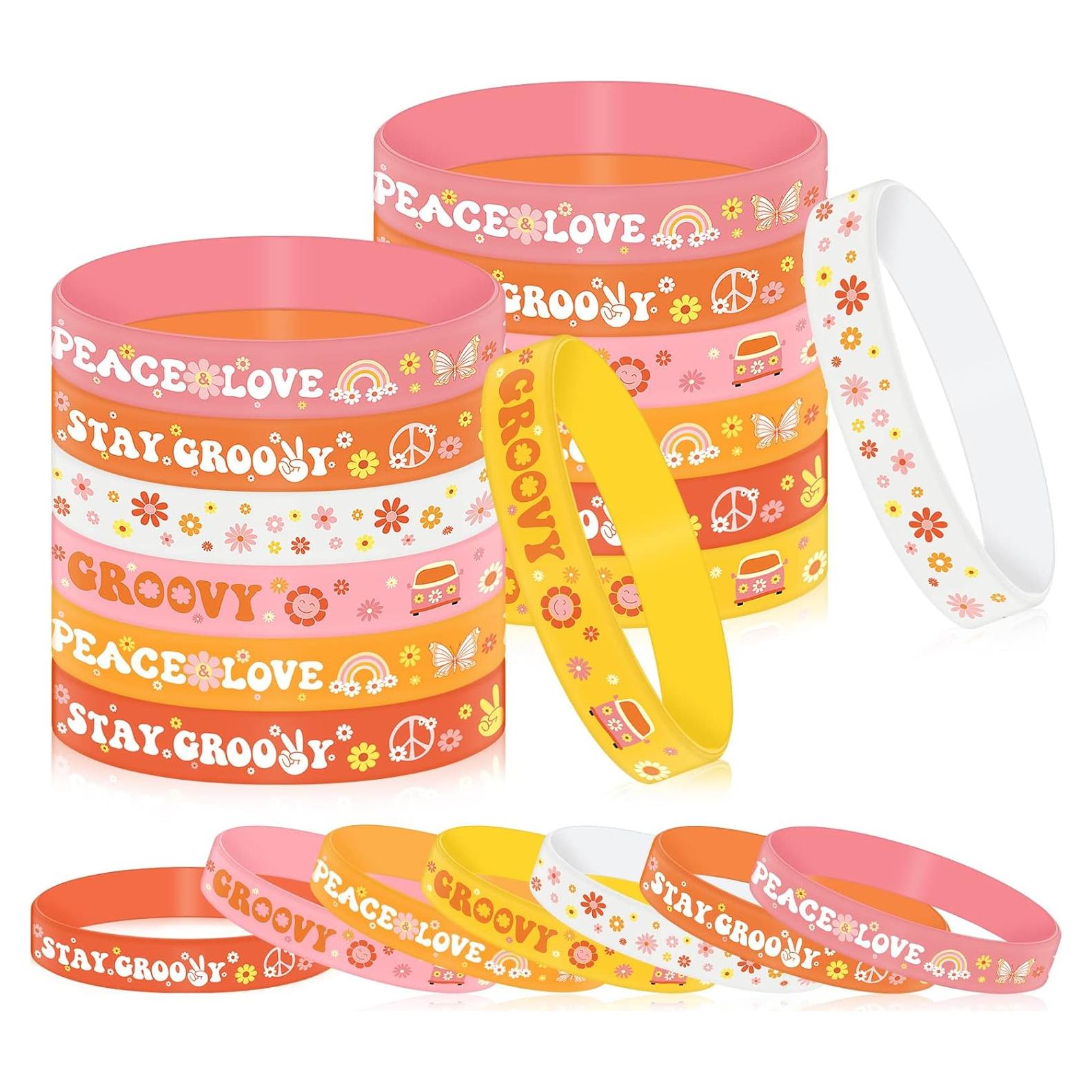 Pulseras de Silicona Sasylvia Hippie Boho 30 Pcs 20 cm