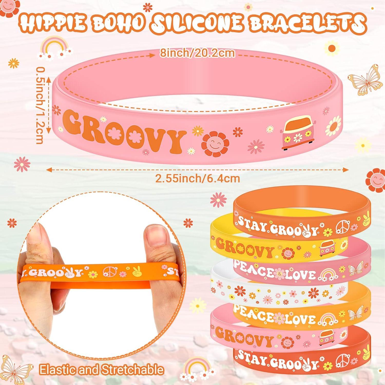 Pulseras de Silicona Sasylvia Hippie Boho 30 Pcs 20 cm