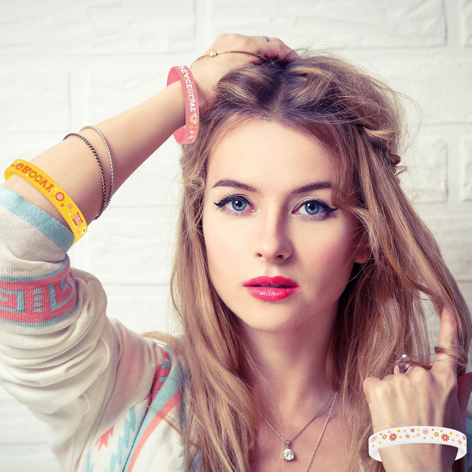 Pulseras de Silicona Sasylvia Hippie Boho 30 Pcs 20 cm