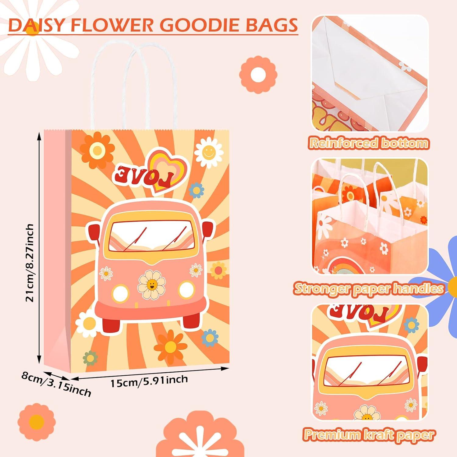 Bolsas de Regalo de Papel Glenmal 24 Pcs Groovy 21x15x8cm