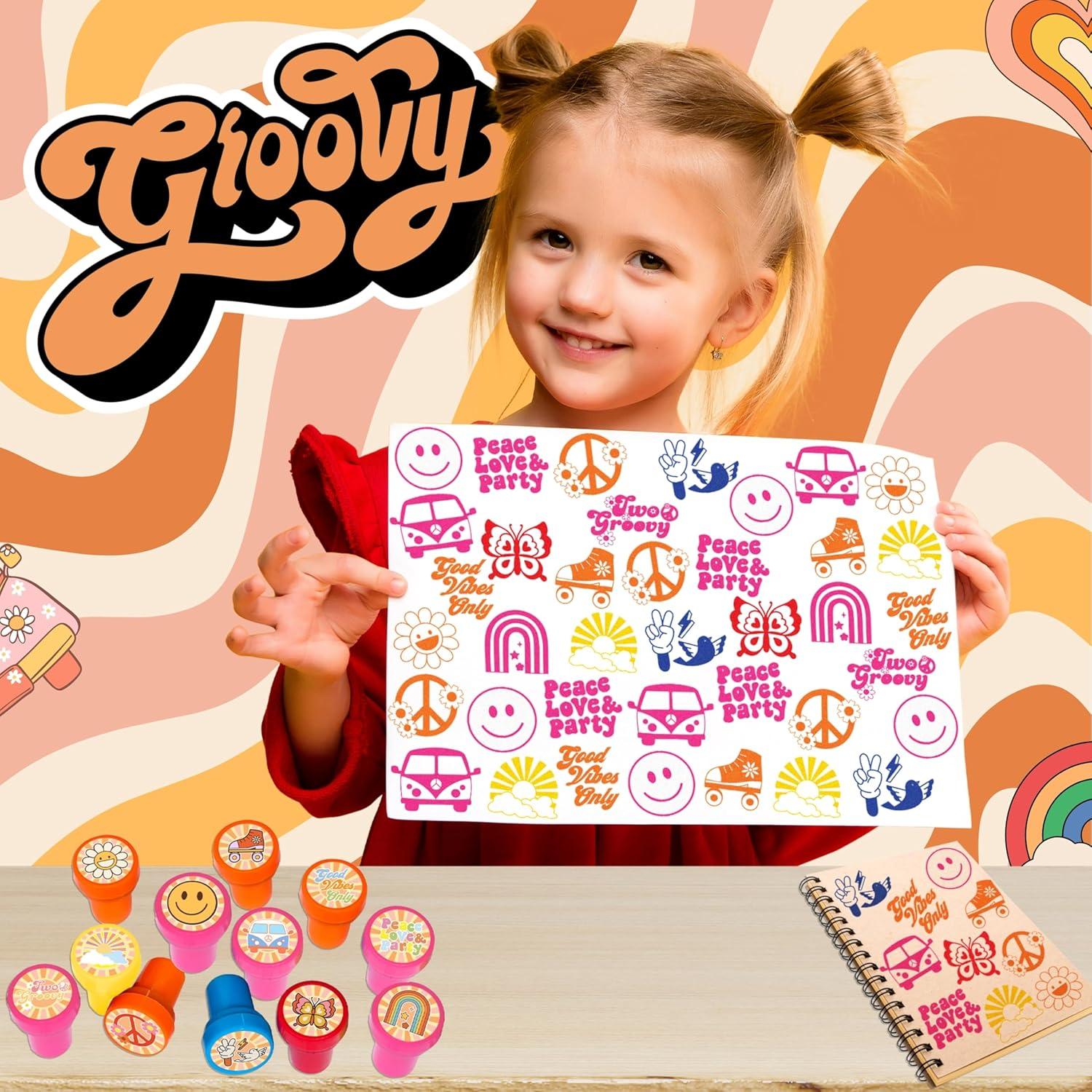 Set de Sellos Temáticos de los 70 - 12PCS - Genérico