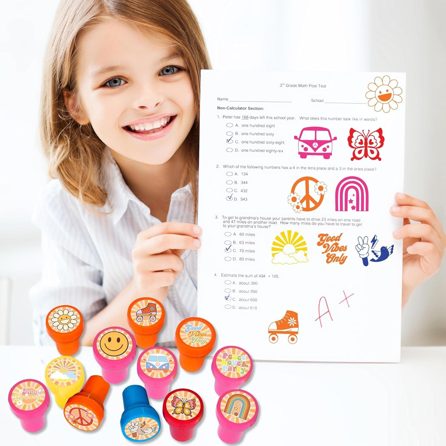 Set de Sellos Temáticos de los 70 - 12PCS - Genérico