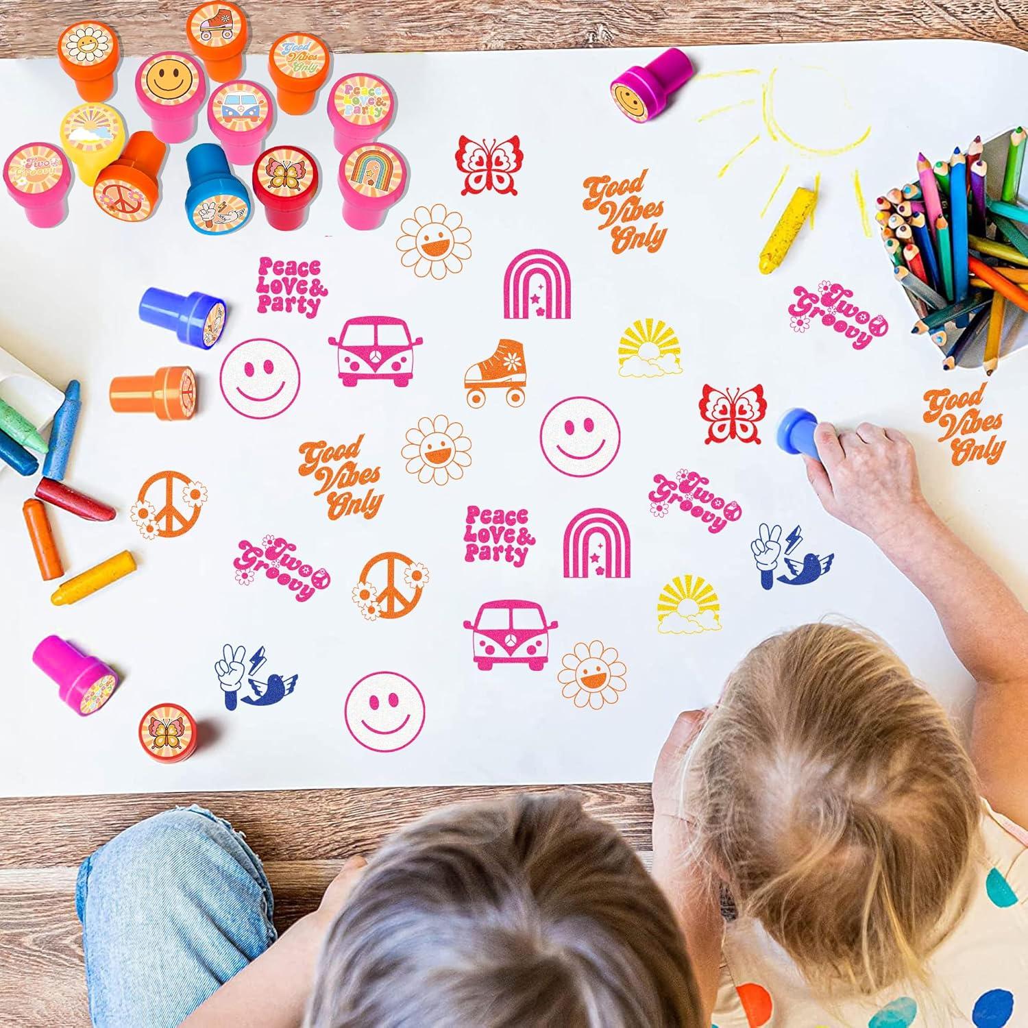 Set de Sellos Temáticos de los 70 - 12PCS - Genérico