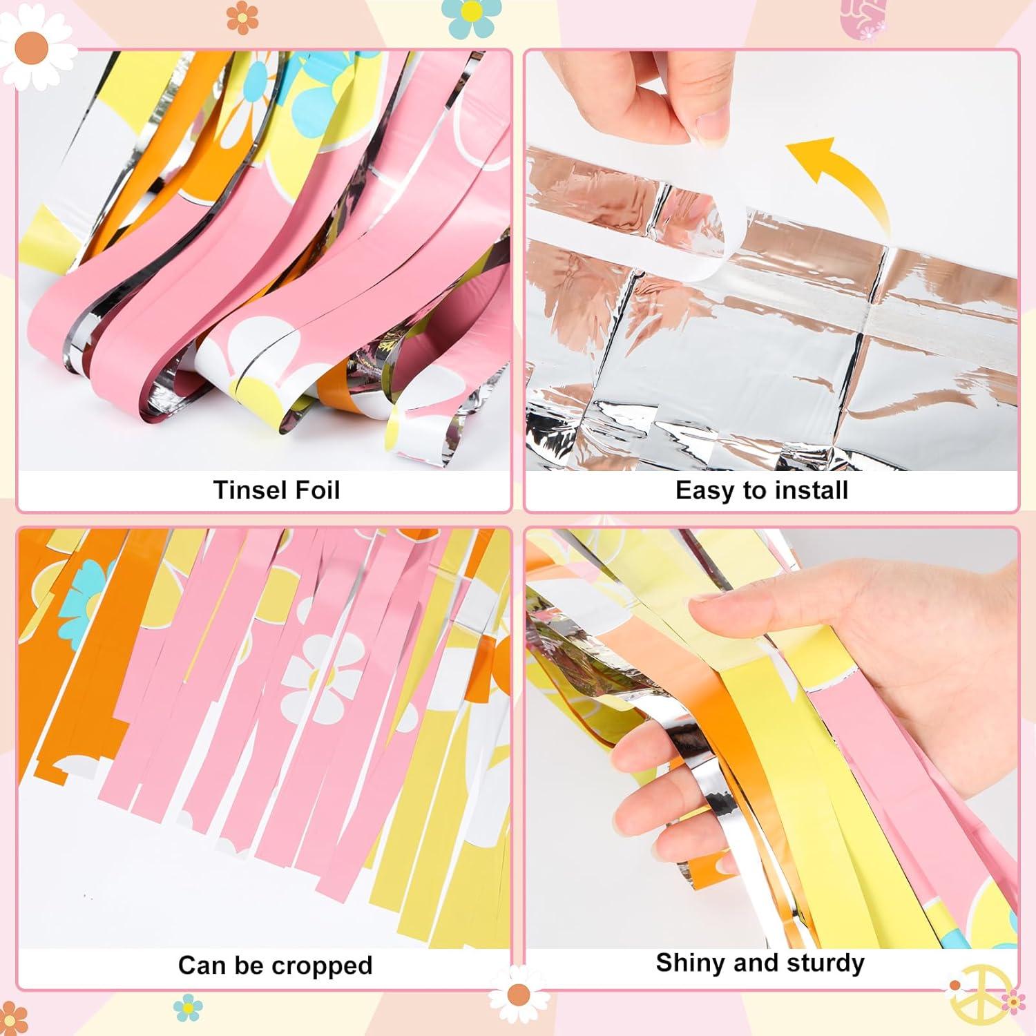 Cortinas de Flecos Boho Hippie WovWeave 1.0 x 2.0 m - 2 Piezas