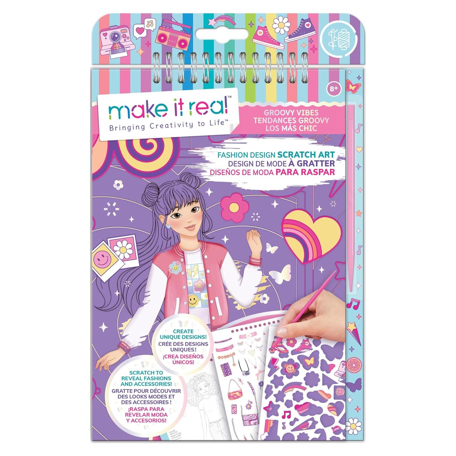 Libro de Arte de Rascar Hazlo Real - Moda Vibras Groovy