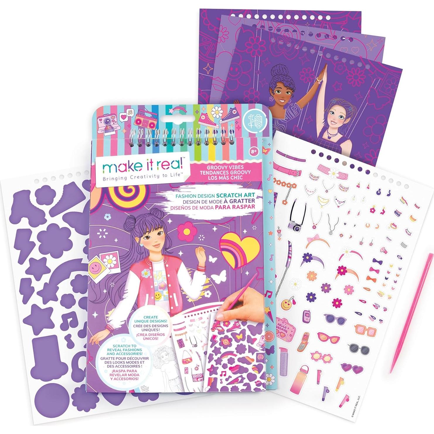 Libro de Arte de Rascar Hazlo Real - Moda Vibras Groovy