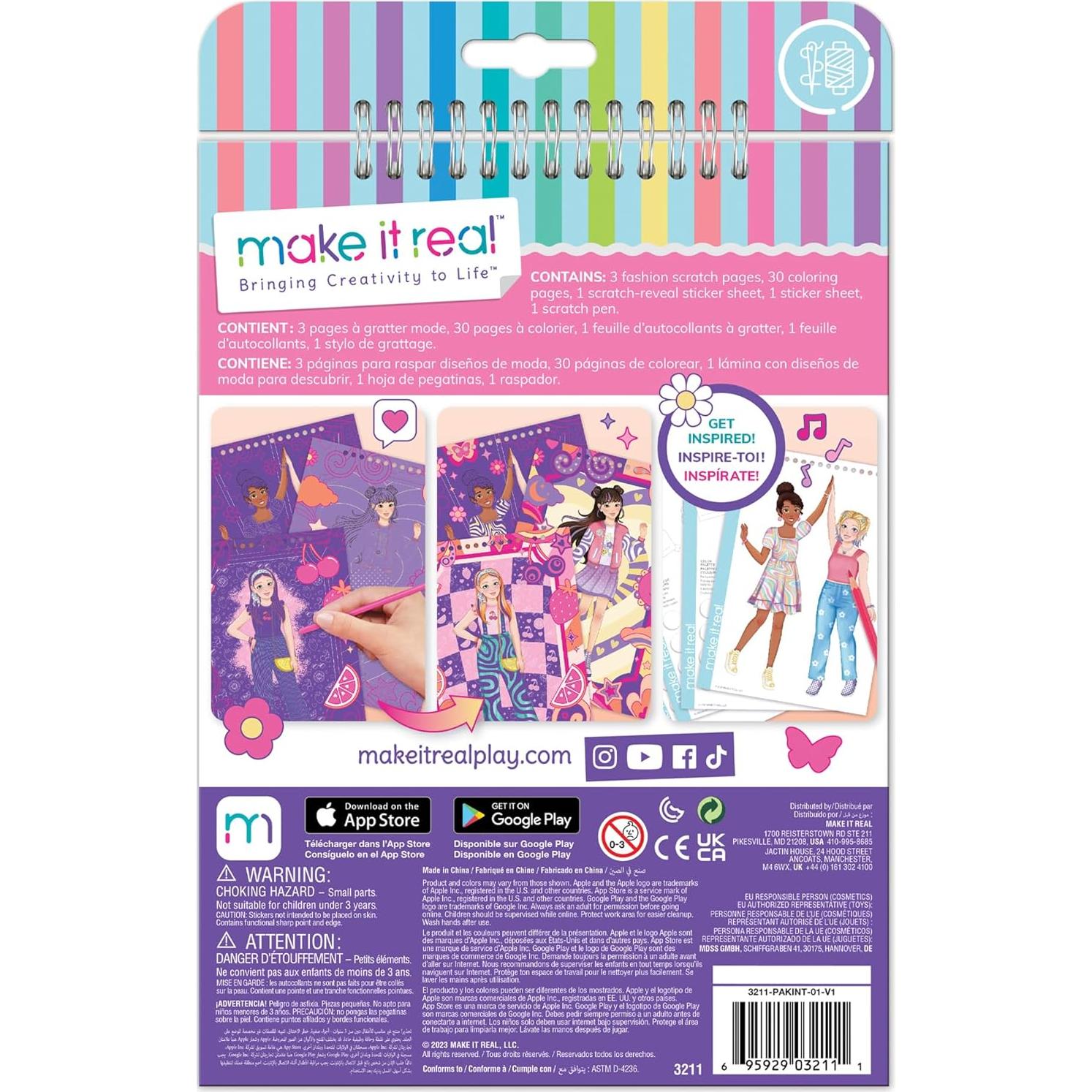 Libro de Arte de Rascar Hazlo Real - Moda Vibras Groovy