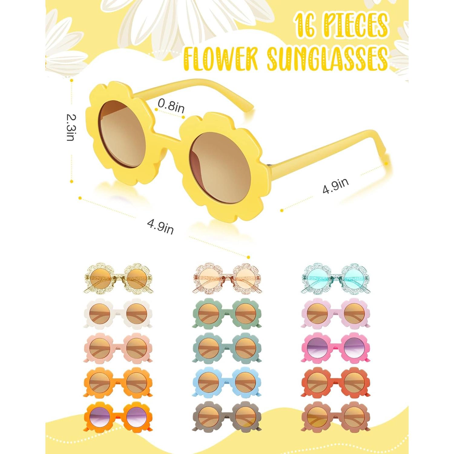 Conjunto de Gafas y Diademas de Flores Chengu - 32 Piezas