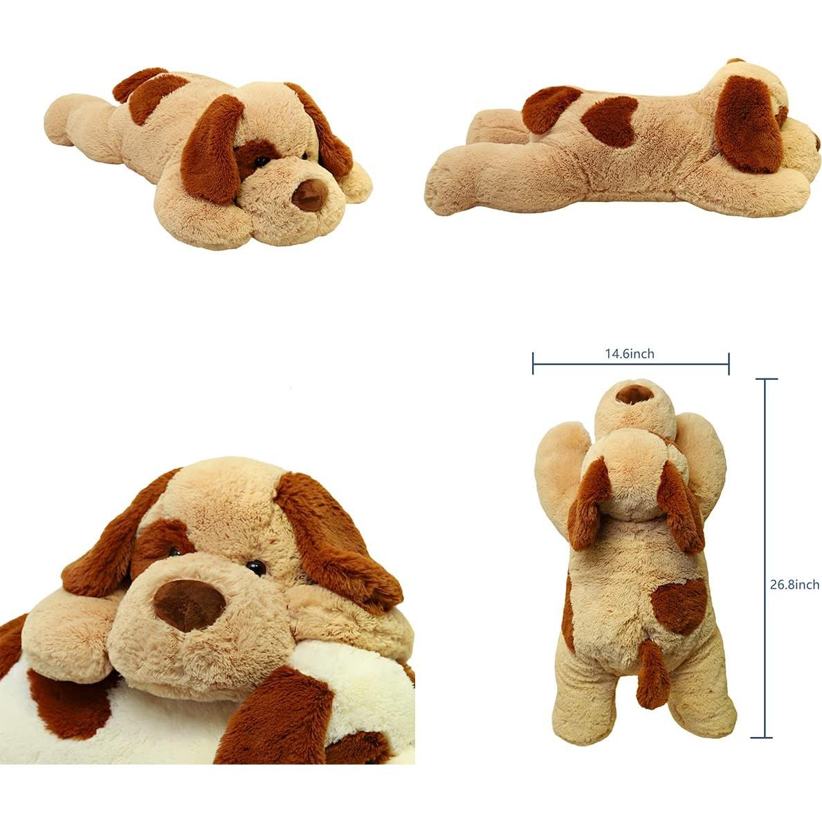 Perro de Peluche con Peso YESGIRL 68 cm 2.27 kg Marrón Claro