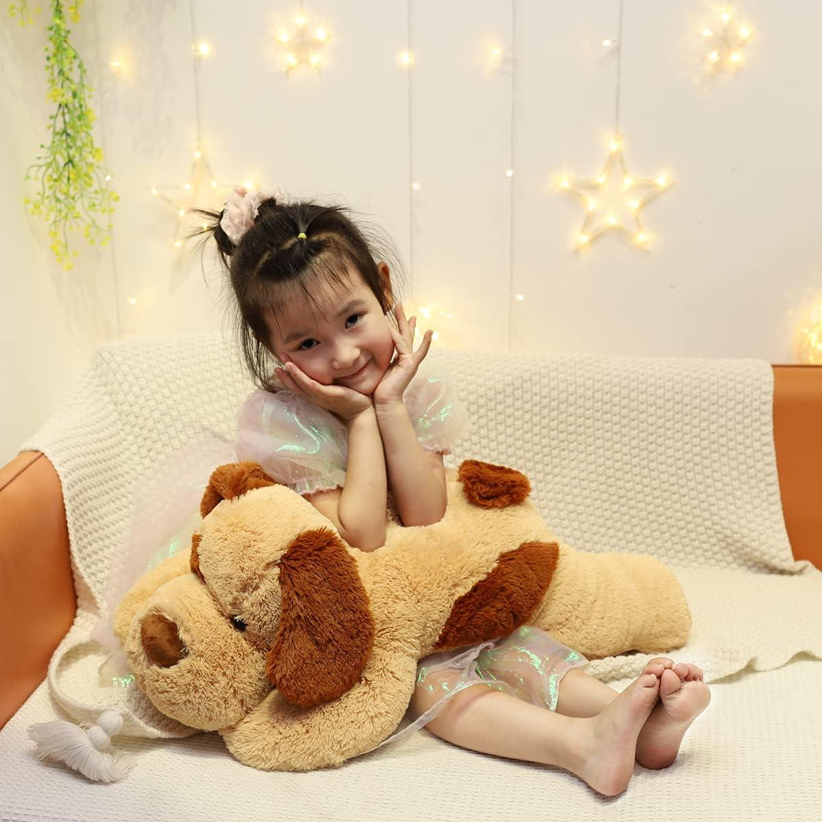 Perro de Peluche con Peso YESGIRL 68 cm 2.27 kg Marrón Claro